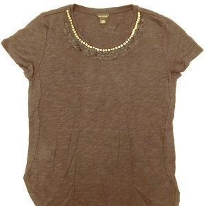 Ann Taylor T shirt with rhinestone